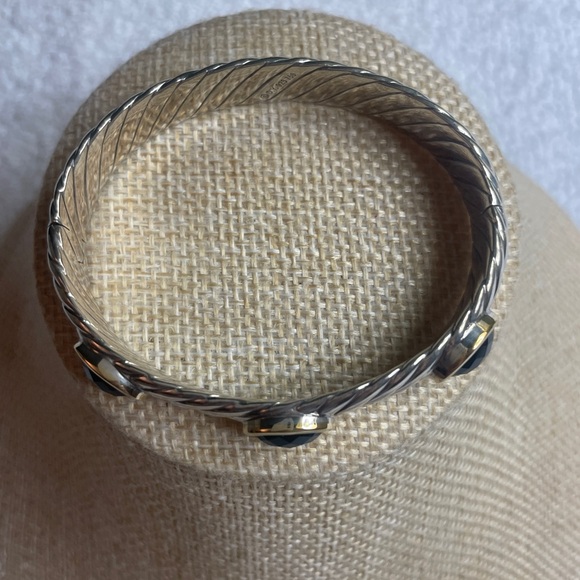 NWOT David Yurman Renaissance Onyx Albion Three Sculpted Bracelet - Picture 5 of 6
